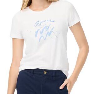 J. Crew Aquarius zodiac graphic tee Size XXS